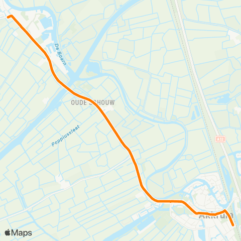 Qbuzz Jirnsum-Dorp - Akkrum Station map
