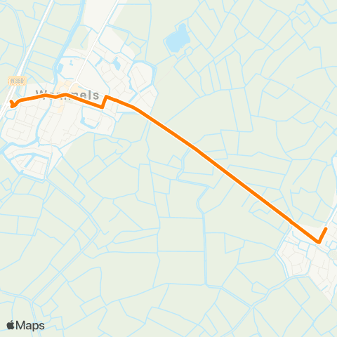 Qbuzz Easterein - Wommels Provincialeweg map