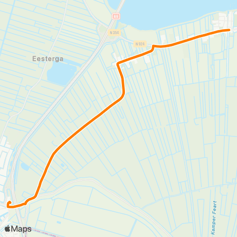 Qbuzz Oosterzee - Lemmer Busstation map