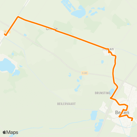 Qbuzz Buurtbus Beilen - Hoogersmilde map