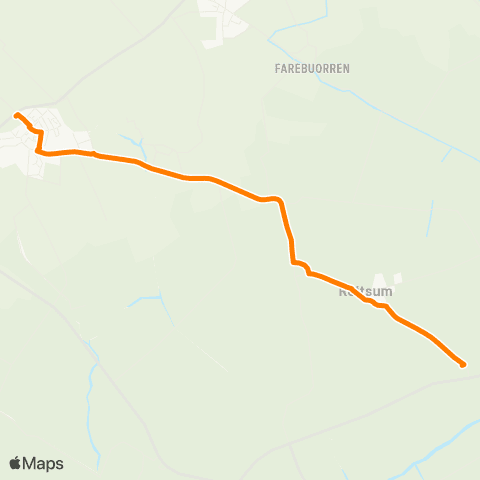 Qbuzz Jannum - Ferwert Provincialeweg map