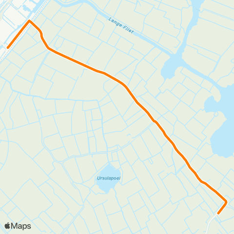 Qbuzz It Heidenskip - Workum Station map