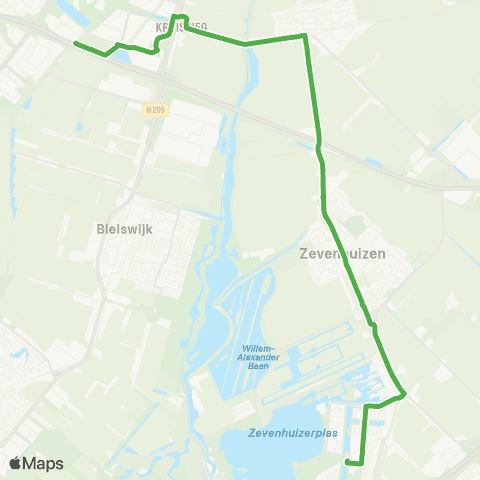 Qbuzz Den Haag - Lansingerland - Rotterdam Capelsebrug map