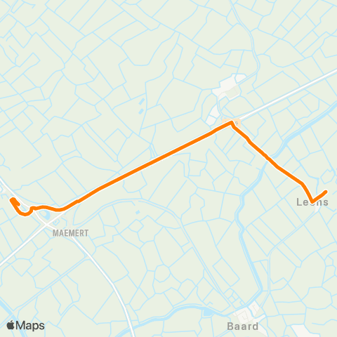 Qbuzz Leons - Winsum Busstation map