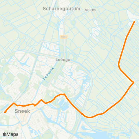 Qbuzz Gauw - Sneek Busstation map