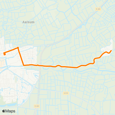 Qbuzz Eastrum - Dokkum Busstation map