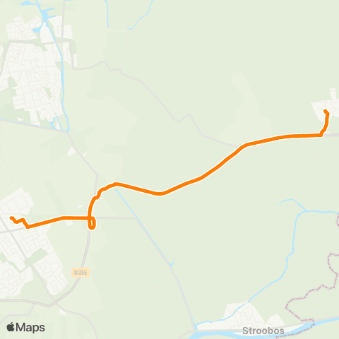 Qbuzz Burum - Buitenpost Station map