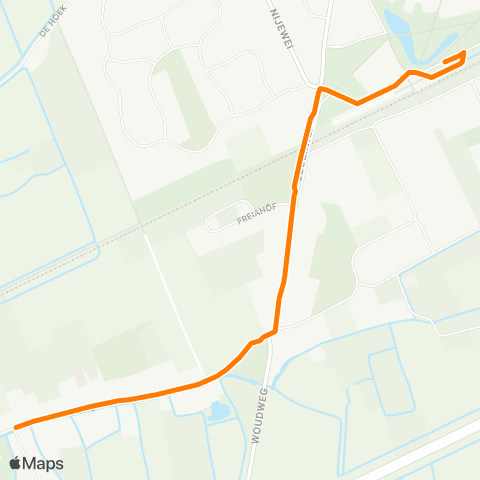 Qbuzz Feanwâldsterwâl - Feanwâlden Station map