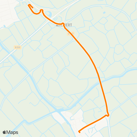 Qbuzz Easterlittens - Winsum Busstation map