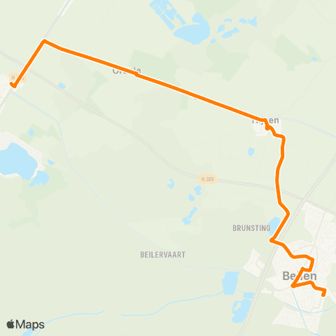 Qbuzz Buurtbus Beilen - Hoogersmilde map