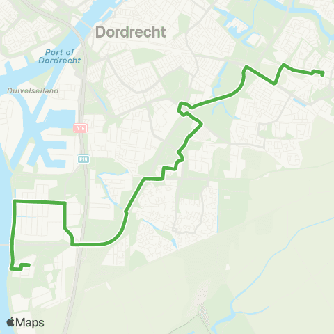 Qbuzz Dordrecht Stadspolders-Leerpark / Dordwijk - Kil 2 / 3 map