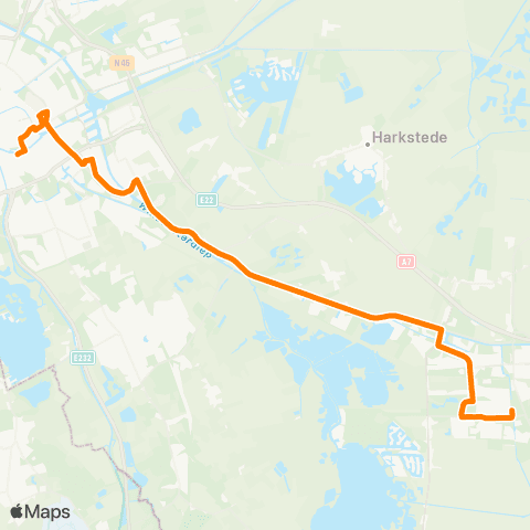 Qbuzz Groningen - Hoogezand map