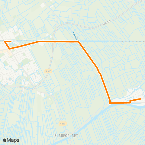 Qbuzz Gerkesklooster - Buitenpost Station map