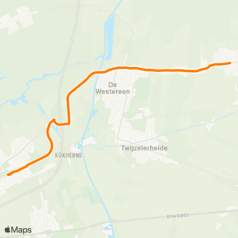 Qbuzz Kollumersweach - Feanwâlden Station map