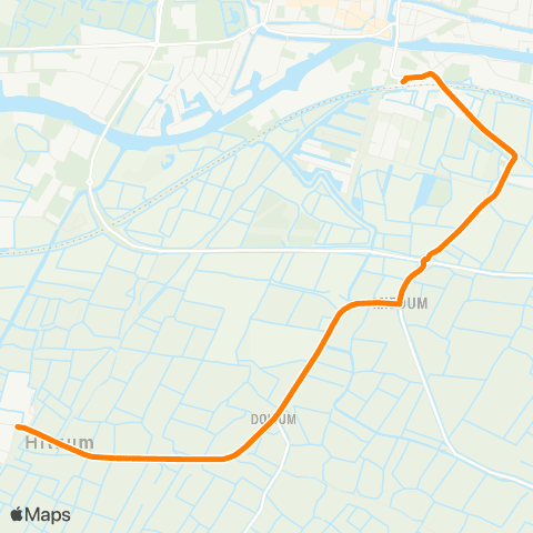 Qbuzz Hitzum - Franeker Station map