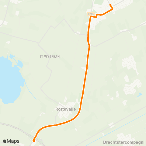 Qbuzz Harkema - Drachten Carpool Noord map