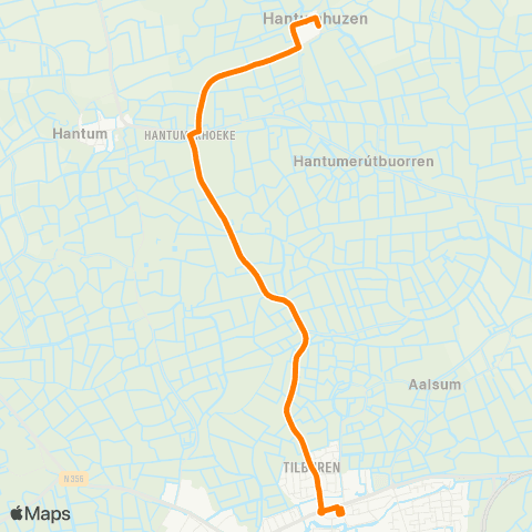 Qbuzz Hantumhuzen - Dokkum Busstation map