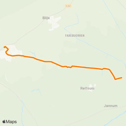 Qbuzz Lichtaard - Ferwert Provincialeweg map