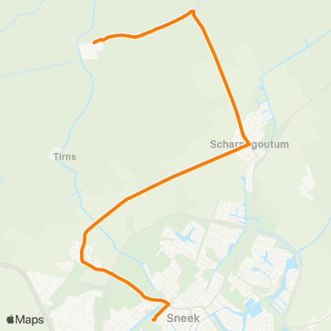 Qbuzz Reahûs - Sneek Busstation map