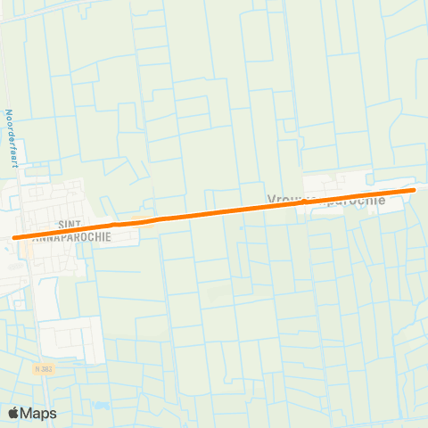 Qbuzz Vrouwenparochie - Sint-Annaparochie Van Harenstr. map