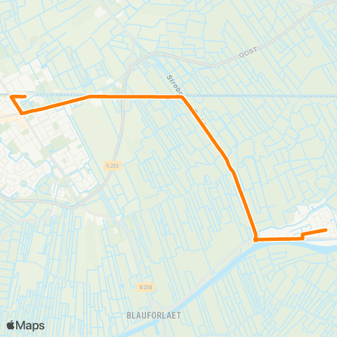Qbuzz Gerkesklooster - Buitenpost Station map