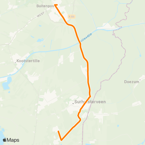 Qbuzz Boelenslaan - Buitenpost Station map