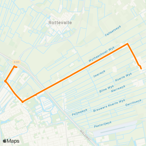 Qbuzz Drachtstercompagnie - Drachten Carpool Noord map