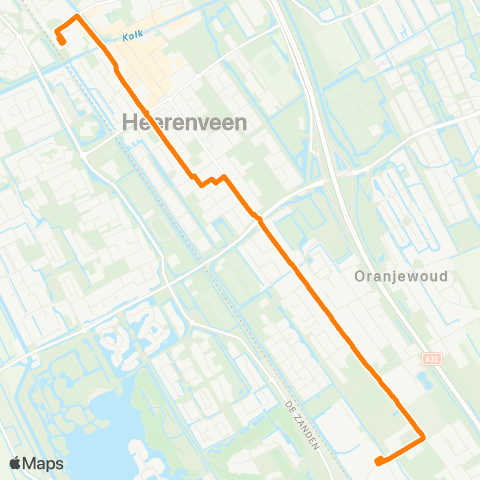 Qbuzz Heerenveen Thialf - Busstation map
