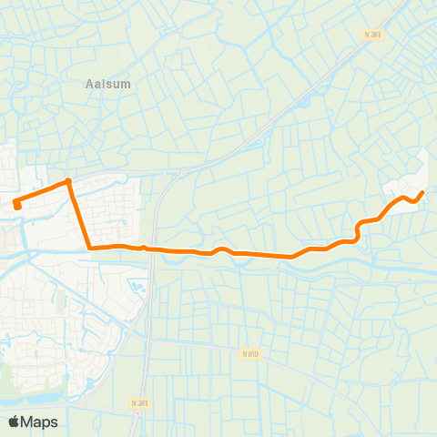 Qbuzz Eastrum - Dokkum Busstation map
