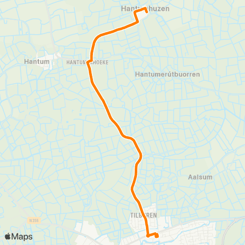 Qbuzz Hantumhuzen - Dokkum Busstation map