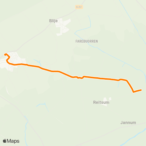 Qbuzz Lichtaard - Ferwert Provincialeweg map