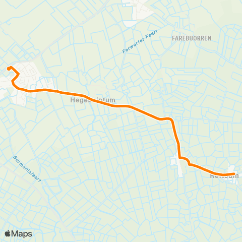 Qbuzz Reitsum - Ferwert Provincialeweg map