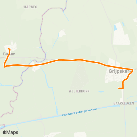 Qbuzz Burum - Grijpskerk Station map