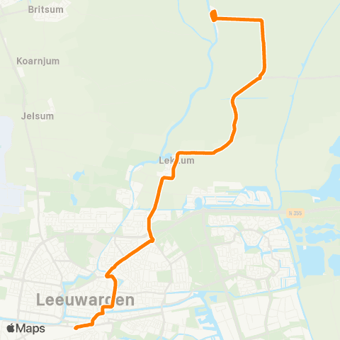 Qbuzz Wyns - Leeuwarden Busstation map