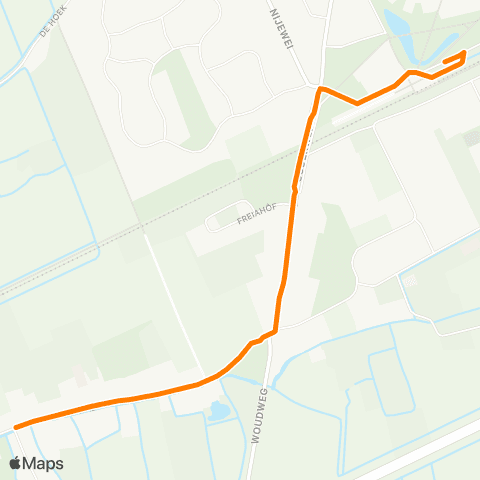 Qbuzz Feanwâldsterwâl - Feanwâlden Station map