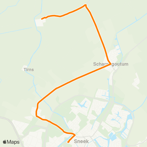 Qbuzz Reahûs - Sneek Busstation map