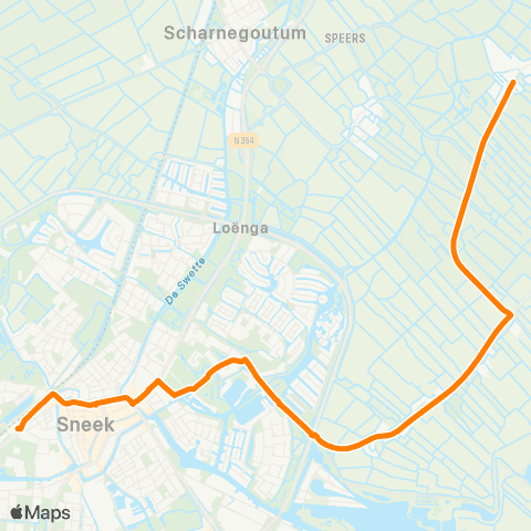 Qbuzz Gauw - Sneek Busstation map