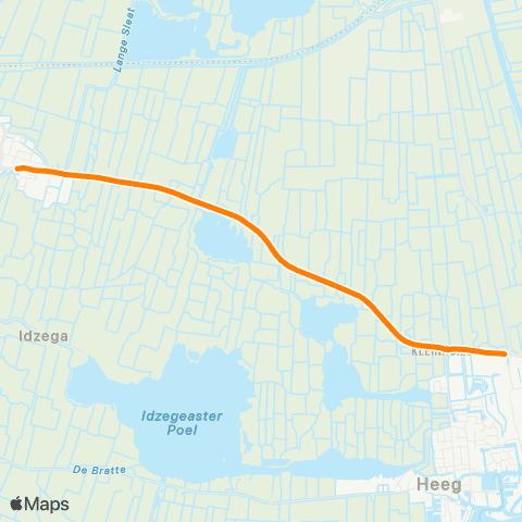 Qbuzz Oudega - Heeg Centrum map