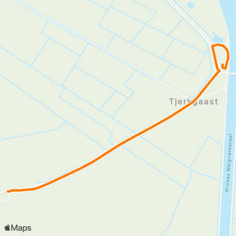 Qbuzz Tjerkgaast - Spannenburg map