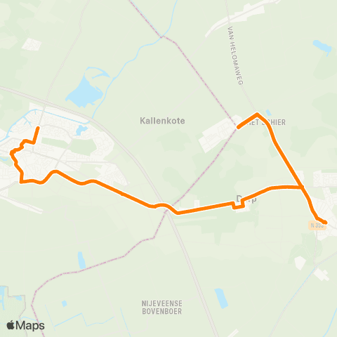 Qbuzz Buurtbus Steenwijk - Havelte map