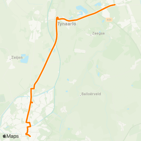 Qbuzz EVENEMENT: Zuidlaren - Assen snelbus map