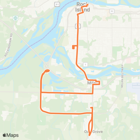 MetroLINK Orange map