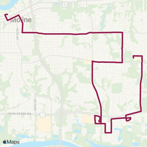 MetroLINK Maroon map