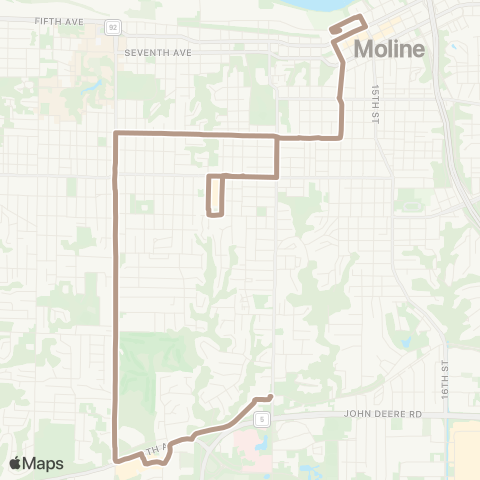 MetroLINK Brown map