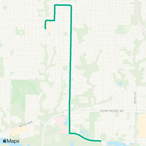 IL Schools Moline Schools map