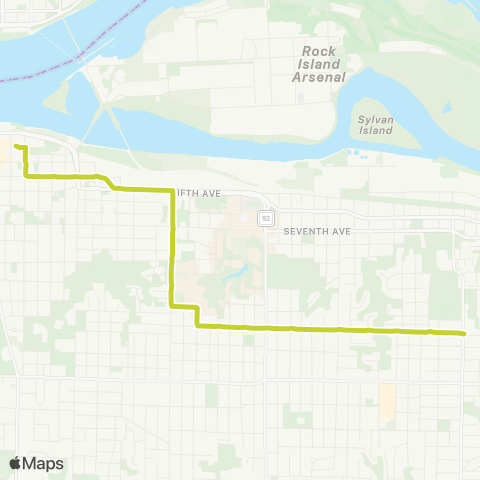 MetroLINK Late-Night 53 map