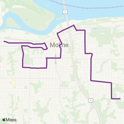 IL Schools Moline Schools map
