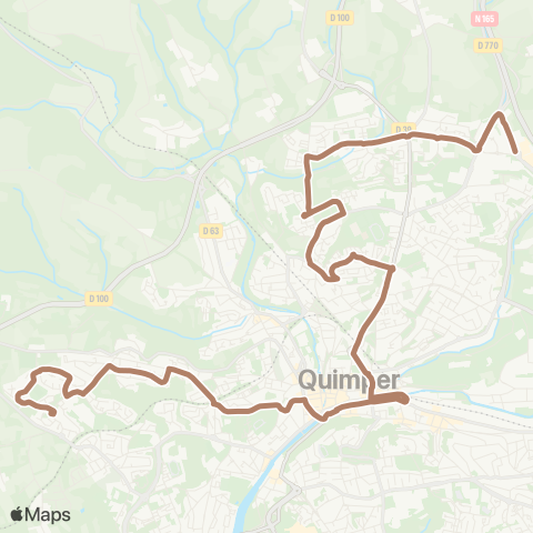 QUB Prat ar Rouz - Gourvily map