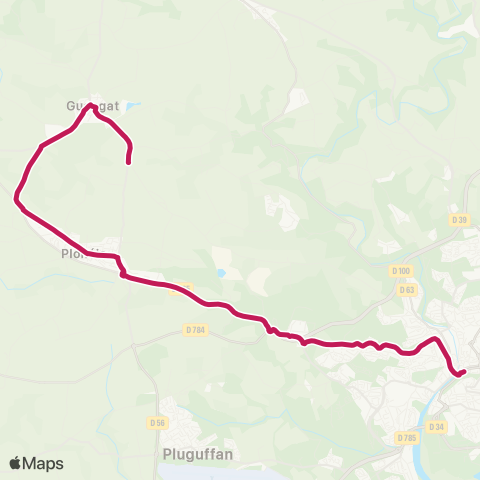 QUB Quimper Résistance - Guengat Par Plonéis map