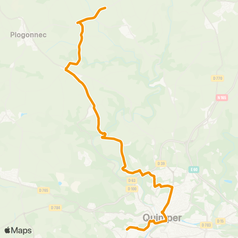 QUB Quimper Pl. de la T.A - Plogonnec Keryouen map